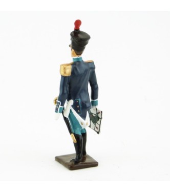 officier avec carte - canonniers garde-côtes