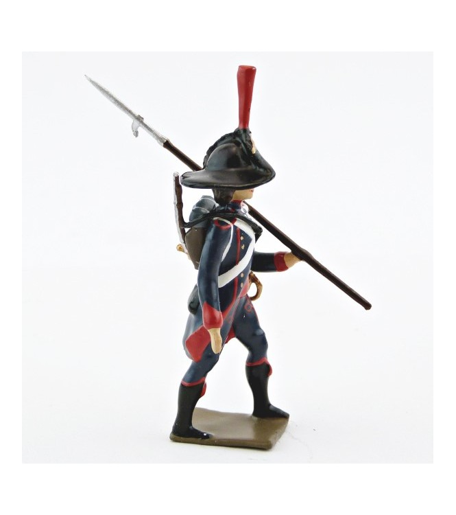 fantassin du 1er Rgt de Pontonniers (dits du Rhin) avec lance sur l'épaule