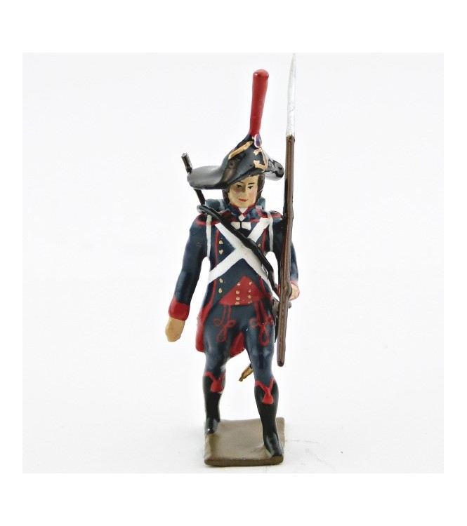 fantassin du 1er Rgt de Pontonniers (dits du Rhin) avec lance sur l'épaule