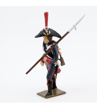 fantassin du 1er Rgt de Pontonniers (dits du Rhin) avec lance sur l'épaule