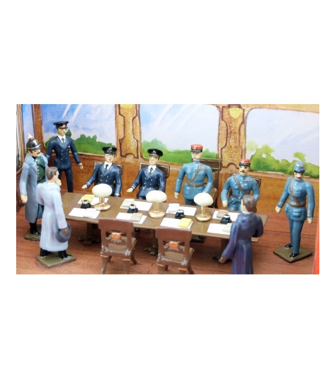 diorama l'Armistice de Rethondes (9 p. + décors + coffret diorama)
