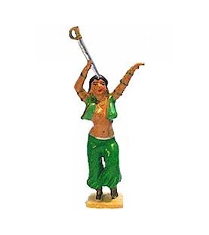 avaleuse de sabre, tenue verte