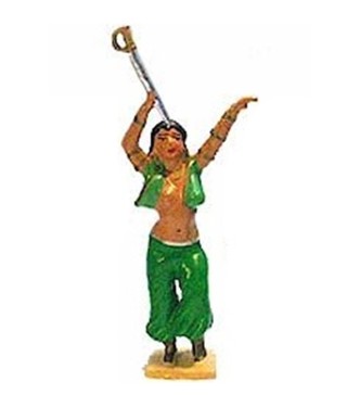 avaleuse de sabre, tenue verte