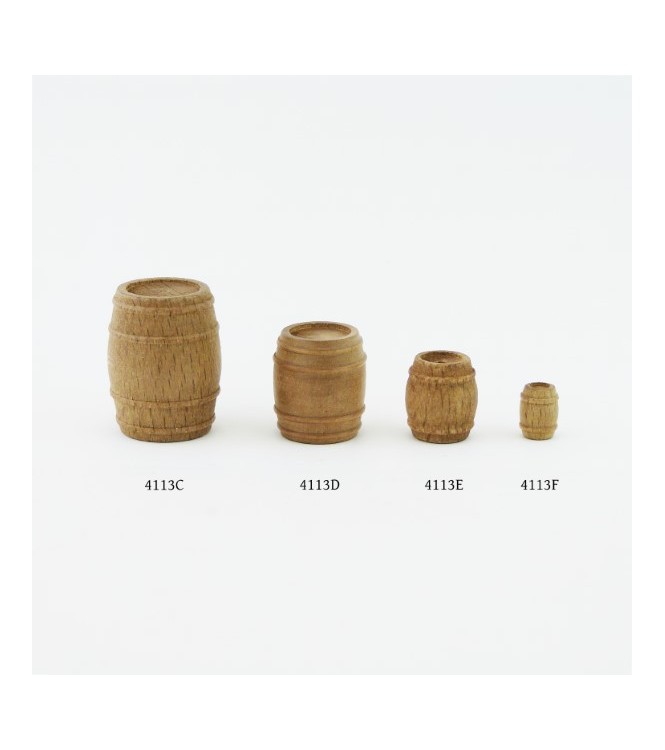 Tonneau moyen (bois) 15 mm x 17 mm