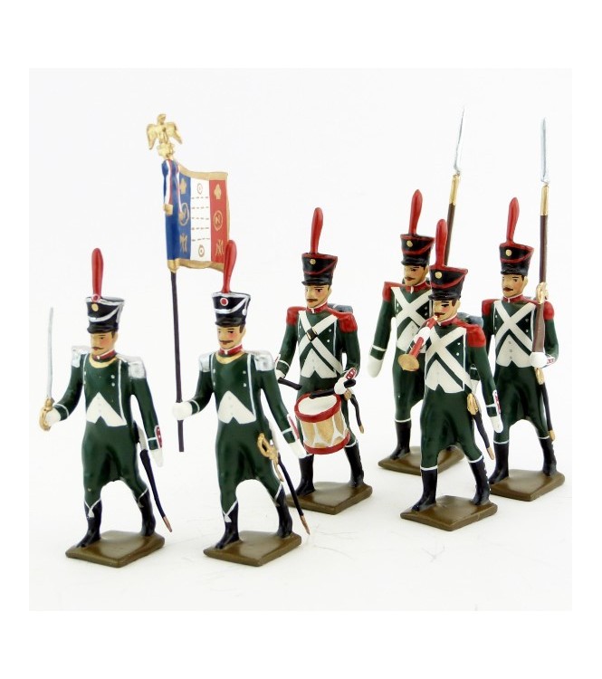 Rgt de La Tour d'Auvergne, ensemble de 6 figurines