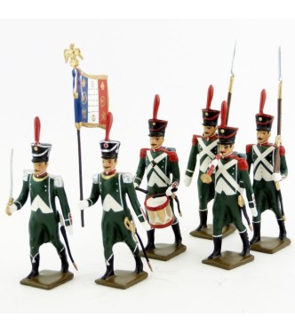 Rgt de La Tour d'Auvergne, ensemble de 6 figurines