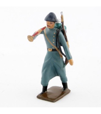 clairon de l'infanterie de ligne en capote bleu horizon