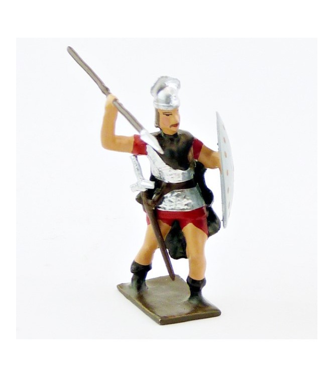 gaulois avec lance en l'air et bouclier