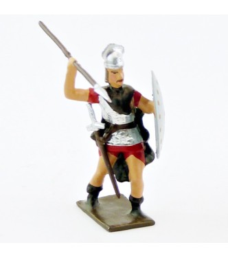 gaulois avec lance en l'air et bouclier