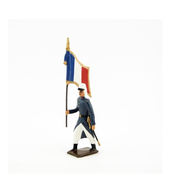 drapeau de la légion tenue bleue (maroc) en capote (1910)