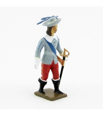 mousquetaire, tenue grise