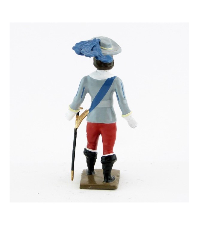 mousquetaire, tenue grise