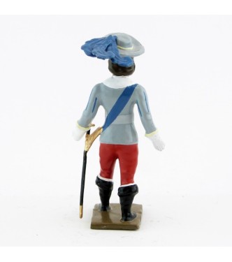 mousquetaire, tenue grise