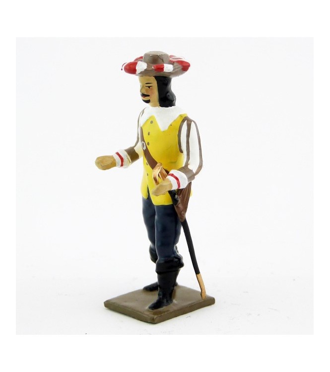 mousquetaire, veste jaune