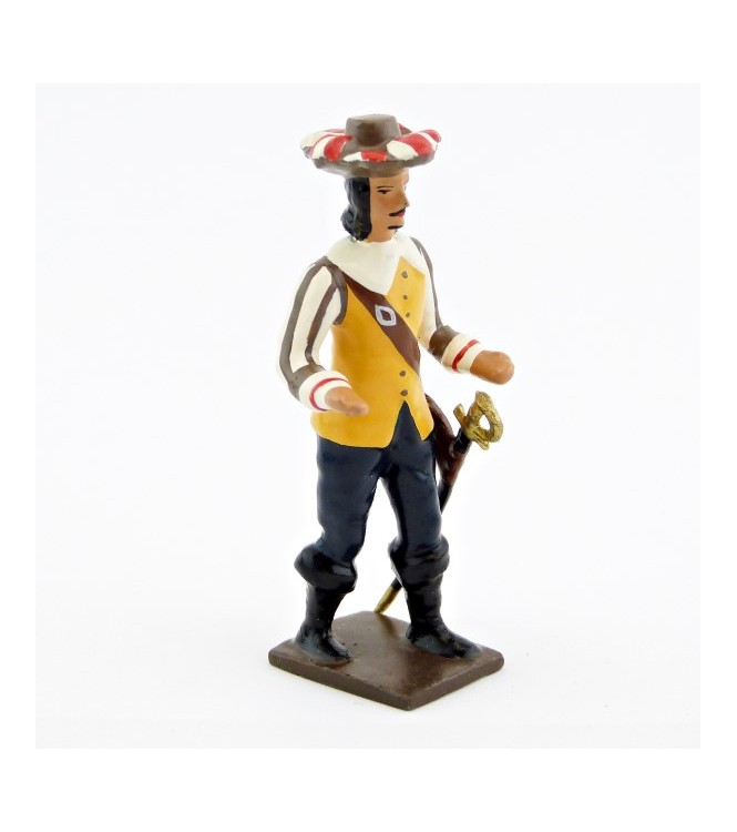 mousquetaire, veste jaune