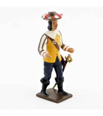 mousquetaire, veste jaune
