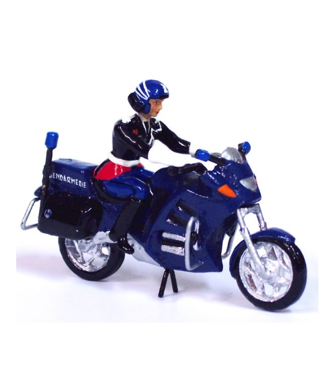 motard de gendarmerie en tenue d'honneur (vareuse) sur moto BMW R1150RT