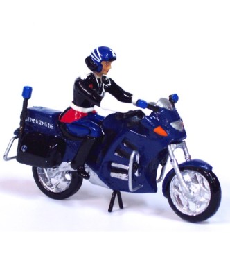 motard de gendarmerie en tenue d'honneur (vareuse) sur moto BMW R1150RT