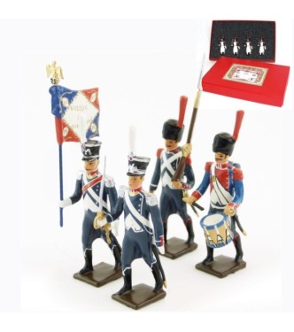 25e régiment d'Infanterie légère, coffret de 4 figurines