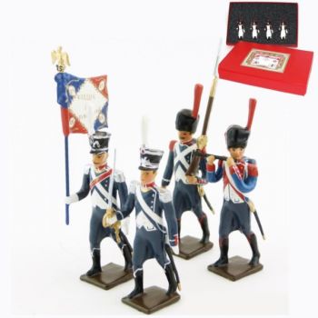 25e régiment d'Infanterie légère, coffret de 4 figurines