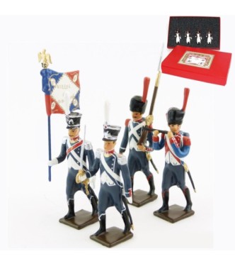 25e régiment d'Infanterie légère, coffret de 4 figurines