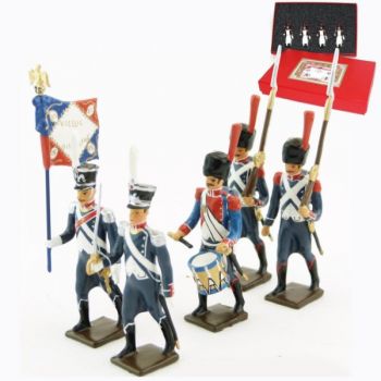 25e régiment d'Infanterie légère, coffret de 5 figurines
