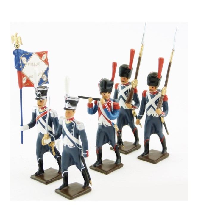 25e régiment d'Infanterie légère, ensemble de 5 figurines