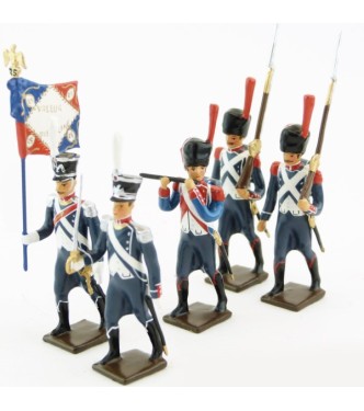 25e régiment d'Infanterie légère, ensemble de 5 figurines