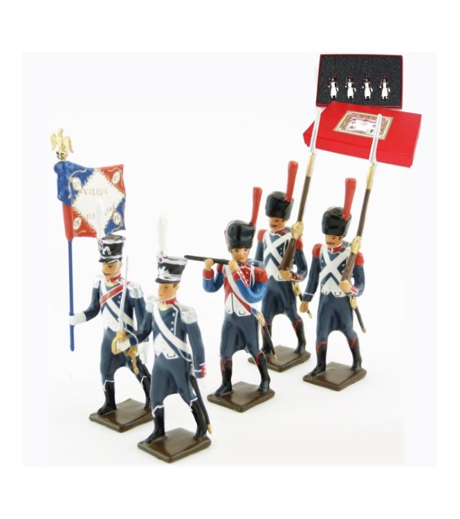 25e régiment d'Infanterie légère, coffret de 5 figurines
