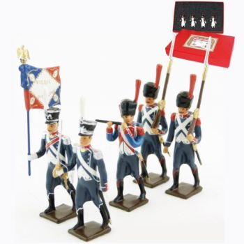 25e régiment d'Infanterie légère, coffret de 5 figurines