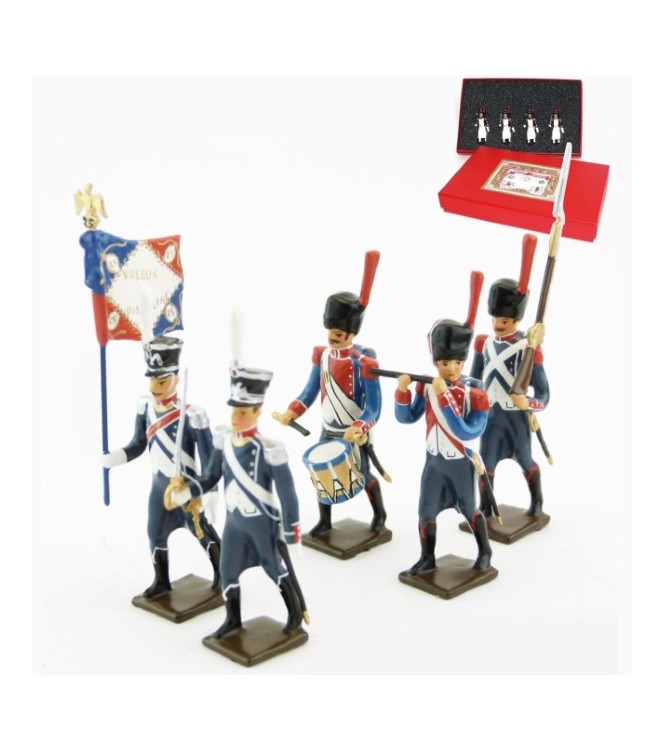 25e régiment d'Infanterie légère, coffret de 5 figurines