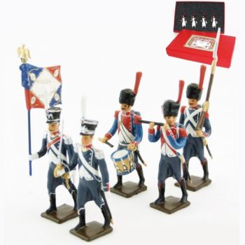 25e régiment d'Infanterie légère, coffret de 5 figurines