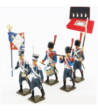 25e régiment d'Infanterie légère, coffret de 5 figurines