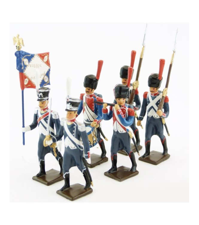 25e régiment d'Infanterie légère, ensemble de 6 figurines