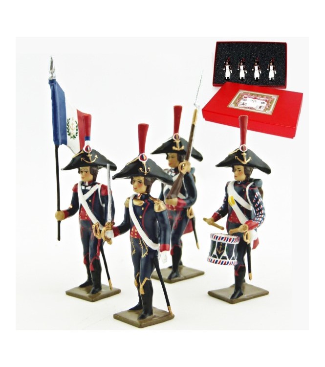 Pontonniers du Rhin (1792), coffret de 4 figurines