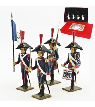 Pontonniers du Rhin (1792), coffret de 4 figurines