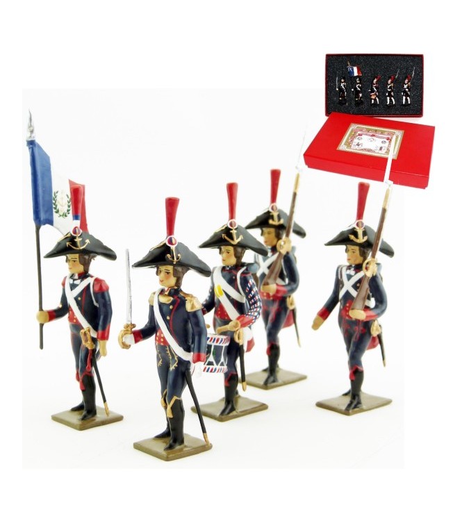 Pontonniers du Rhin (1792), coffret de 5 figurines