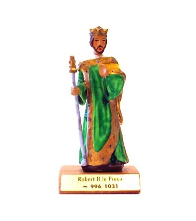 Robert II le Pieux sur socle bois