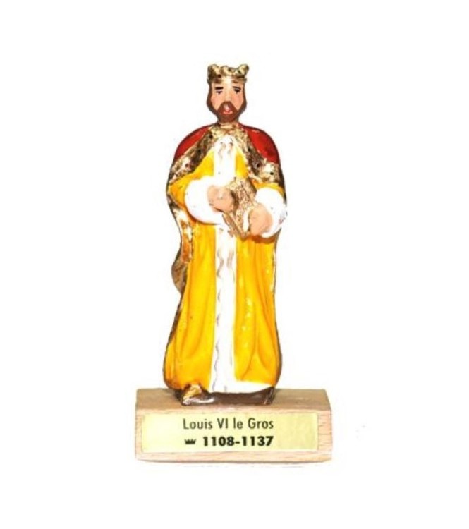 Louis VI le Gros sur socle bois