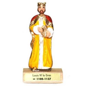 Louis VI le Gros sur socle bois