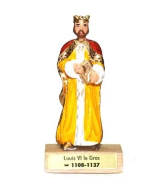 Louis VI le Gros sur socle bois