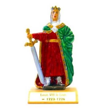 Louis VIII le Lion sur socle bois