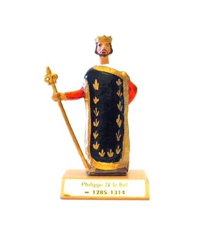 Philippe IV le Bel sur socle bois