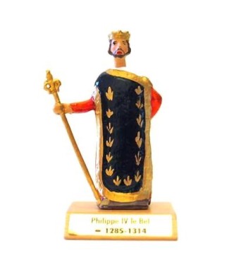 Philippe IV le Bel sur socle bois