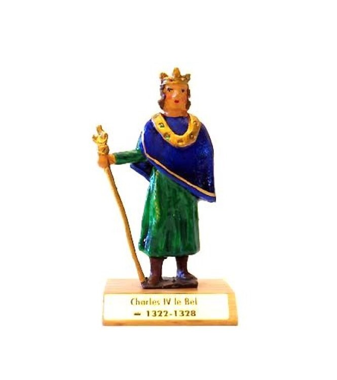 Charles IV le Bel sur socle bois