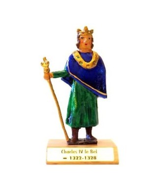 Charles IV le Bel sur socle bois