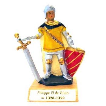 Philippe VI de Valois sur socle bois