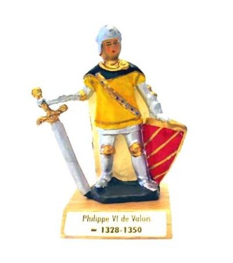 Philippe VI de Valois sur socle bois