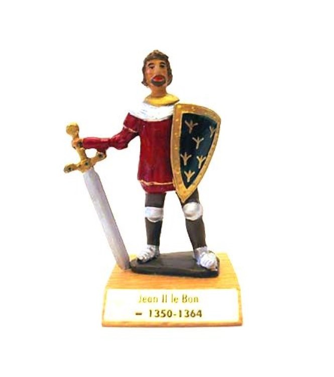 Jean II le Bon sur socle bois