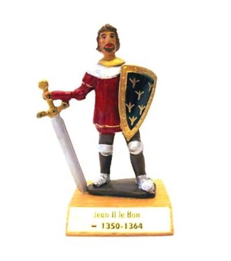 Jean II le Bon sur socle bois
